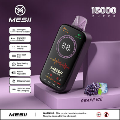 MESII 16000 16k Puffs 0% 2% 3% 5% Nicotine Double Taste LCD Display Disposable Vape PUFF 30k - Image 4