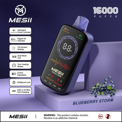 MESII 16000 16k Puffs 0% 2% 3% 5% Nicotine Double Taste LCD Display Disposable Vape PUFF 30k - Image 5