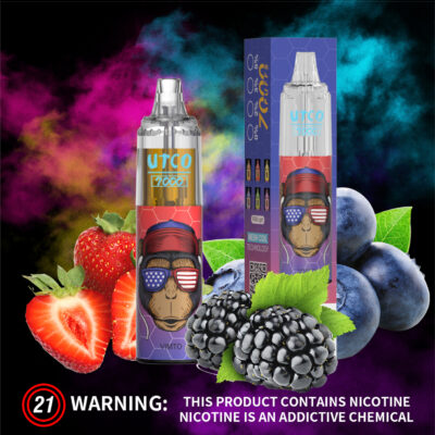 UTCO Tornado 7000 Puff Disposables Vapes Pen Electronic Cigarettes 14ml Pod RGB Light Puffs 7K Vaper - Image 4