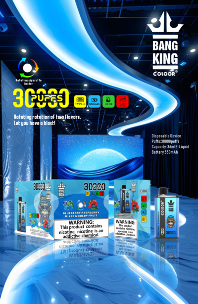 Bang king 30000 Puffs Disposable Vape Dual Pod Dual Flavors Puff 30k - Image 2