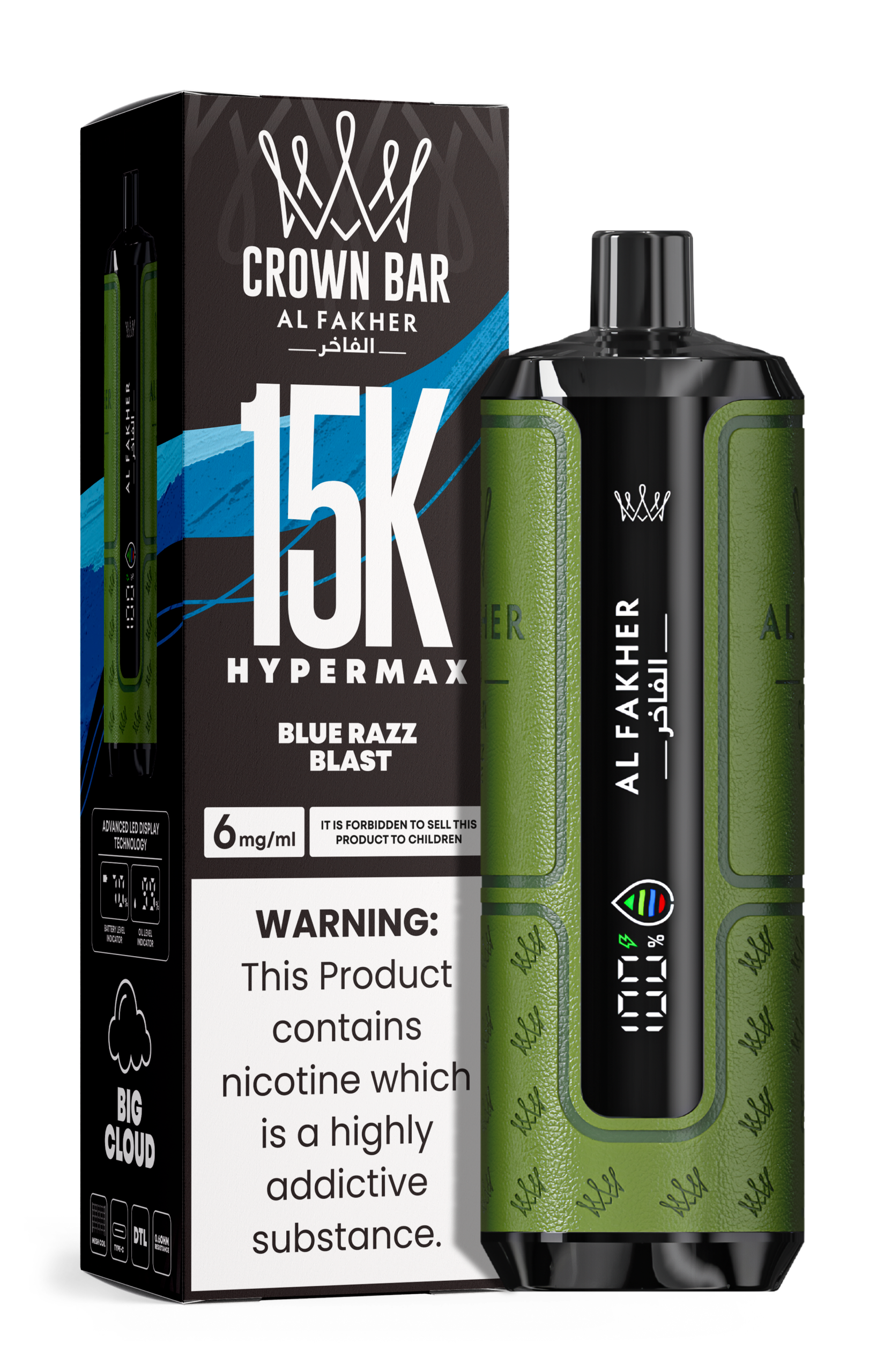 BLUE RAZZ BLAST Al Fakher 15000 Pro Dual Mode 15k - Image 5