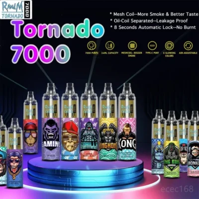 RandM Tornado 7000 Puffs device Disposable Vape vaper puff tornado vapes disposable - Image 4