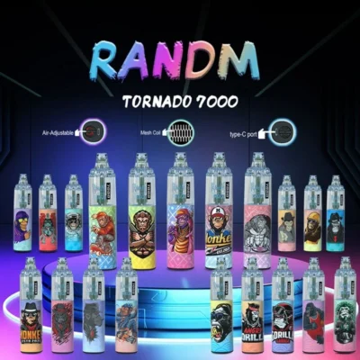 RandM Tornado 7000 Puffs device Disposable Vape vaper puff tornado vapes disposable