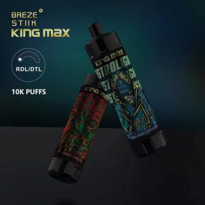 Breze Stiik Kingmax 10000 Puffs Vape Disposable Electronic Cigarettes Puff 10k 0% 1% 20ml Prefilled Pod Mesh Coil Sub-ohm Adjustable Airflow 850mah Rechargeable Battery Pen - Image 8