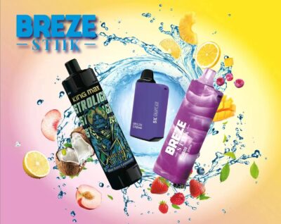 Breze Stiik Kingmax 10000 Puffs Vape Disposable Electronic Cigarettes Puff 10k 0% 1% 20ml Prefilled Pod Mesh Coil Sub-ohm Adjustable Airflow 850mah Rechargeable Battery Pen - Image 2