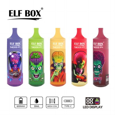 ELF BOX 14000 Puffs Rechargeable Disposable Vape Puff Tornado 14k Vaper Desechable - Image 3