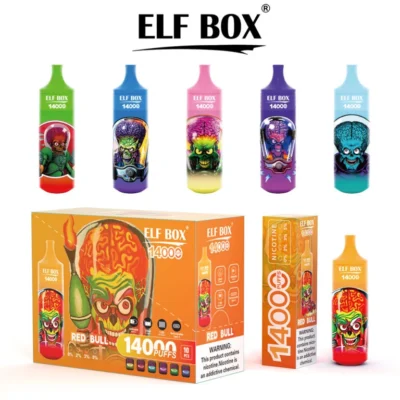 ELF BOX 14000 Puffs Rechargeable Disposable Vape Puff Tornado 14k Vaper Desechable - Image 5