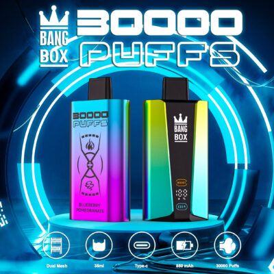 Bang box 30k Puffs MOQ 50pcs Double Taste LCD Display Disposable Vape puff 30000