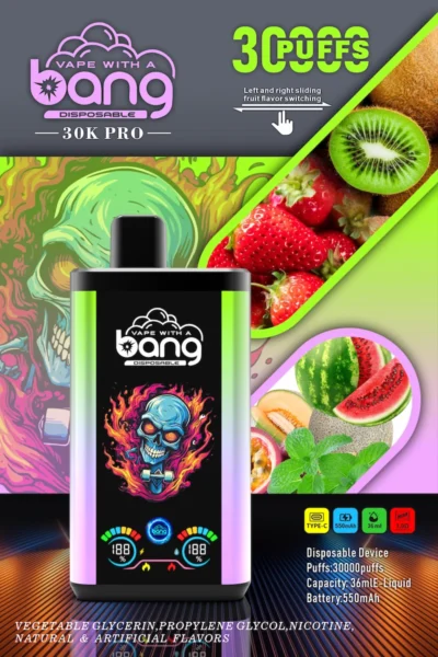 Bang 30k Puffs PRO Dual Flavor Disposable Vape with 36ml Liquid Capacity