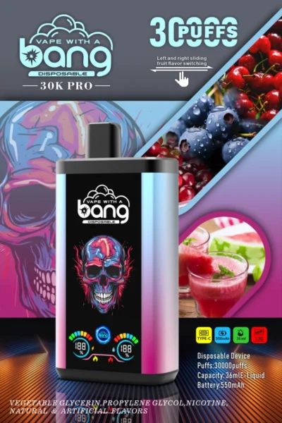 Bang 30k Puffs PRO Dual Flavor Disposable Vape with 36ml Liquid Capacity - Image 3