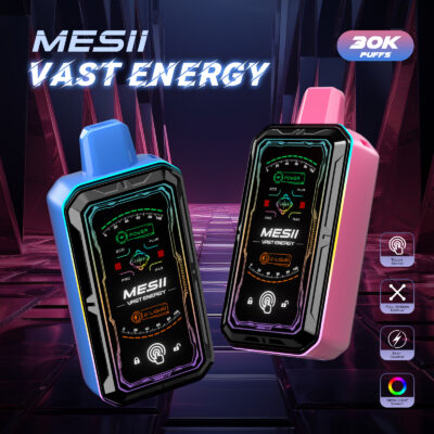 MESII 30000 30k Puffs 0% 2% 3% 5% Nicotine Double Taste LCD Display Disposable Vape PUFF 30k