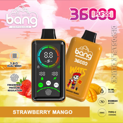 bang puff 36000 disposable vapes Rechargeable E Cigarettes Mesh Coil 36ML E-liquid puff 36k vaper 0%2%3%5% LED color light vaper puff 36k - Image 6