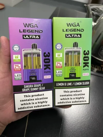 WGA Legend Ultra 30000 Refillable Vape TPD Compliant WGA 30k Puff - Image 7