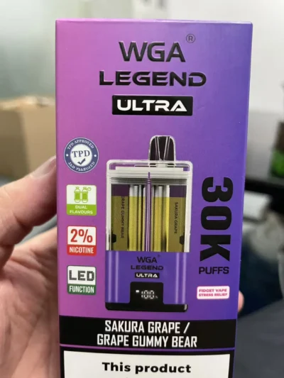 WGA Legend Ultra 30000 Refillable Vape TPD Compliant WGA 30k Puff - Image 3