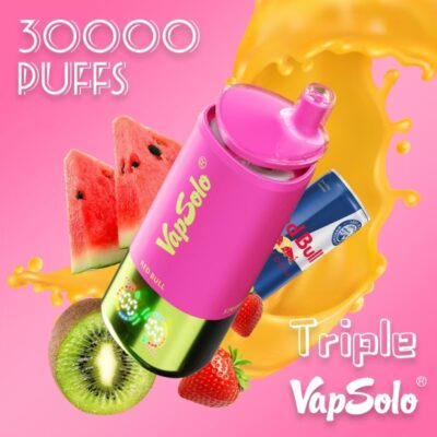 VAPSOLO Triple 30k PUFF Vapes Disposable Vaper Blendy Pens With Mesh Coil Digital Screen Display 10 Flavors Triple Tank Options puff 3 - Image 4