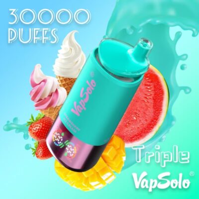 VAPSOLO Triple 30k PUFF Vapes Disposable Vaper Blendy Pens With Mesh Coil Digital Screen Display 10 Flavors Triple Tank Options puff 3 - Image 3