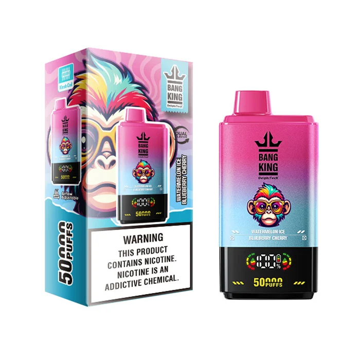 Bang King 50000 Puffs Dual Flavors Airflow Adjustable Disposable Vape with Digital Display puff 50k - Image 3