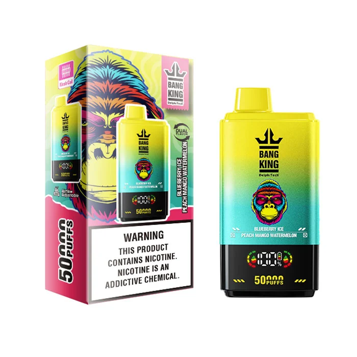 Bang King 50000 Puffs Dual Flavors Airflow Adjustable Disposable Vape with Digital Display puff 50k - Image 2