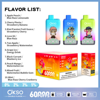 OKSO Double Flavor 60k puff - Image 4