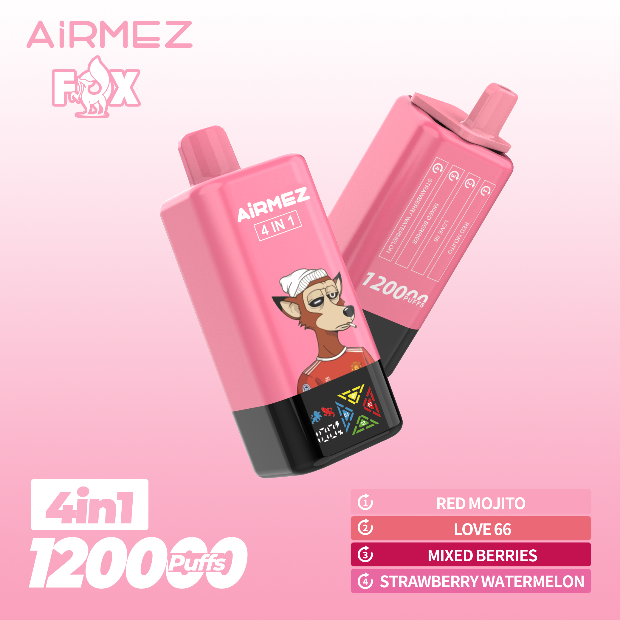 Airmez FOX 4 IN 1  PUFF 120K - Image 5