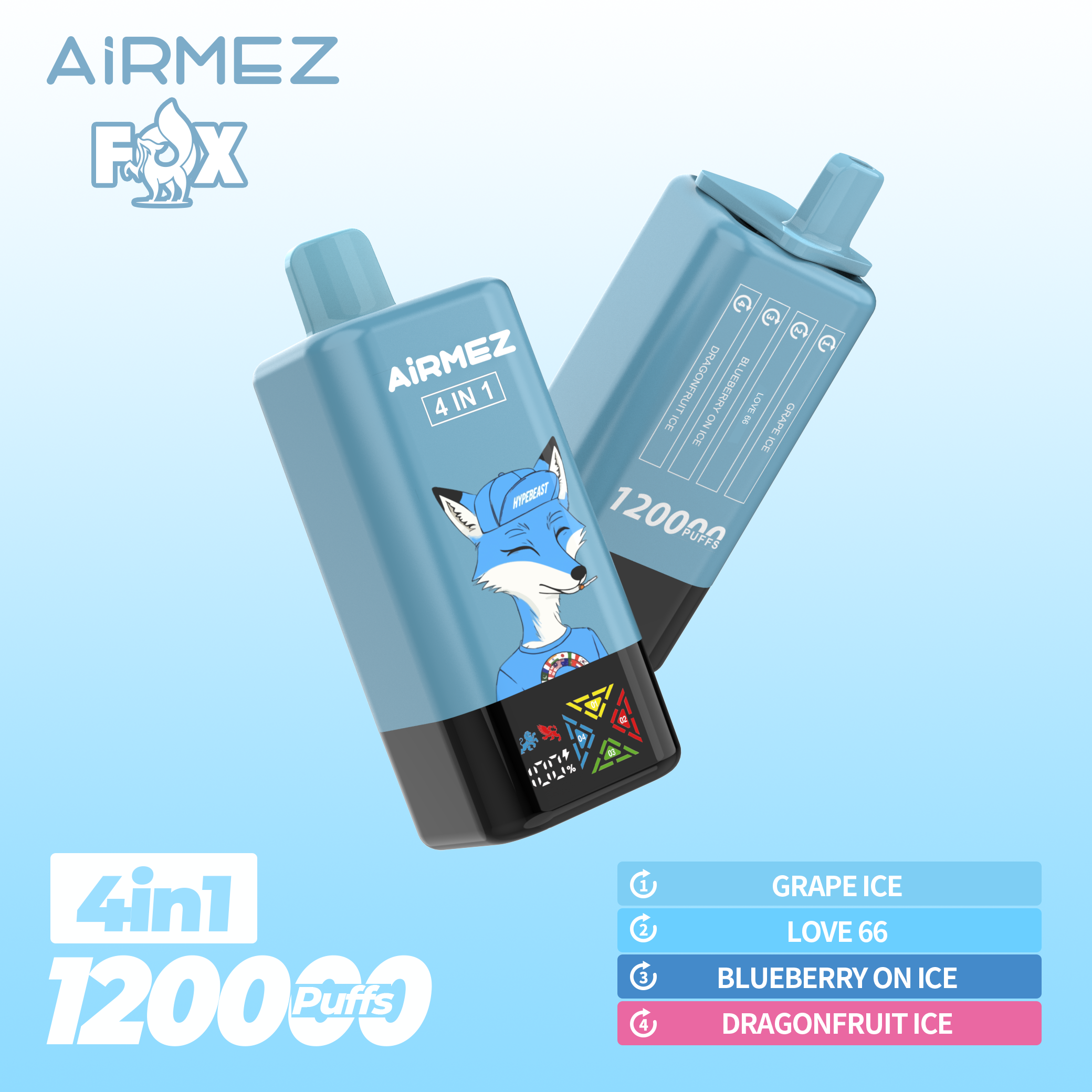 Airmez FOX 4 IN 1  PUFF 120K - Image 4